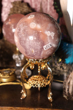 Load image into Gallery viewer, Angelic Pink & Purple Amethyst x Flower Agate Sphere