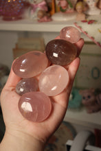 Load image into Gallery viewer, Dreamy STAR Rose Quartz Palmstones - You Choose!