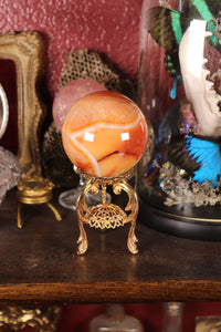 Funky Peach Carnelian Sphere