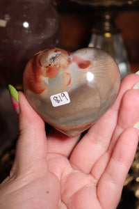 Polychrome Jasper Hearts