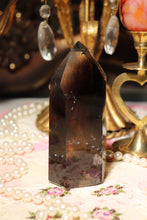 Load image into Gallery viewer, Phantom Smokey Quartz Tower with Chlorite Inclusions