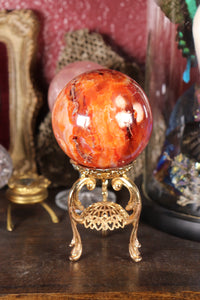 Chocolate Strawberry Carnelian Sphere