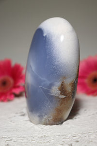 Unique Milky-White Blue Chalcedony Freeform