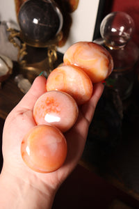 Peachy Carnelian Palmstones