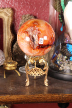 Load image into Gallery viewer, Peachy Carnelian Sphere with Natural Cave