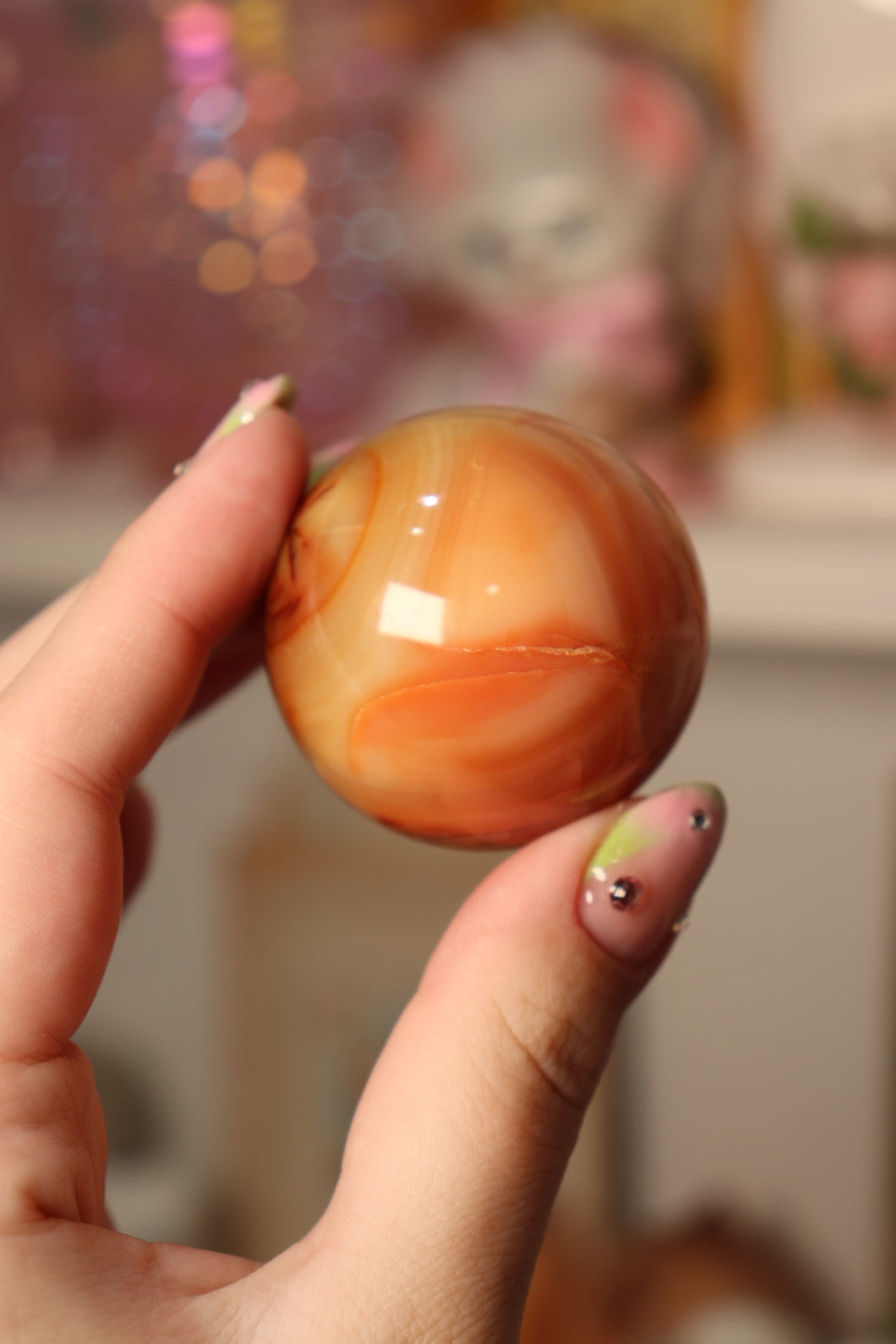 Juicy Carnelian Sphere