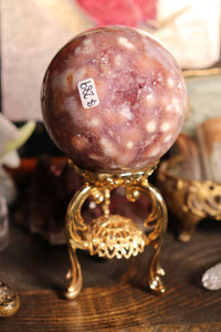 Dreamy Purple & Pink Amethyst x Flower Agate Sphere