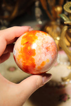 Load image into Gallery viewer, *Imperfect* Peachy Carnelian x Quartz Sphere