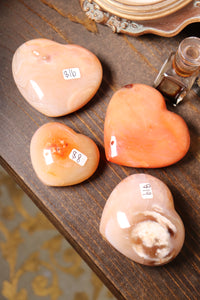 Dreamy Carnelian Hearts