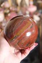 Load image into Gallery viewer, XL Colorful Banded Sea Jasper Planet