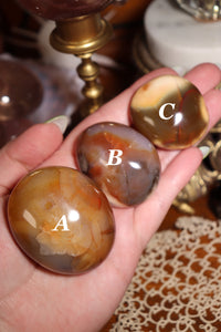 Funky Carnelian Palmstones