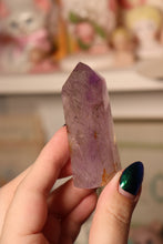 Load image into Gallery viewer, Amethyst Tower with Black Rutile Inclusions