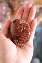 Load image into Gallery viewer, Large Mossy Carnelian Palmstone