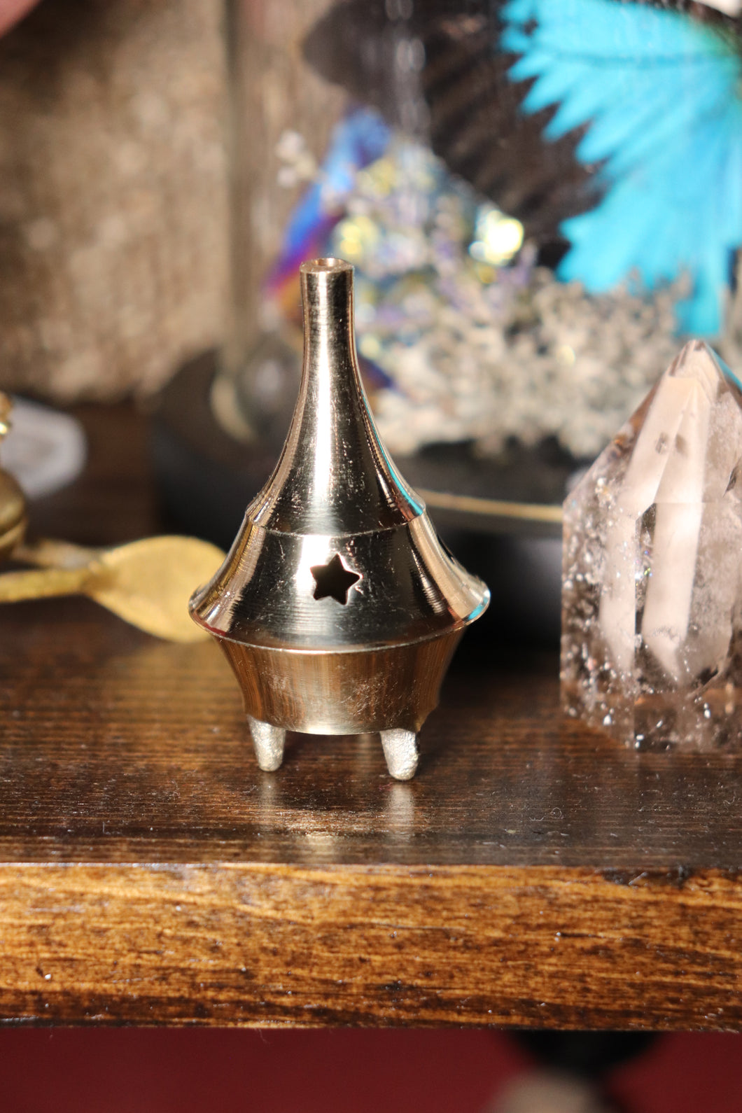 2” Brass Incense Cone Burner