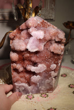 Load image into Gallery viewer, XXL Semi-Polished Saturated Pink Amethyst Tower