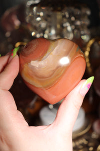 Polychrome Jasper Hearts