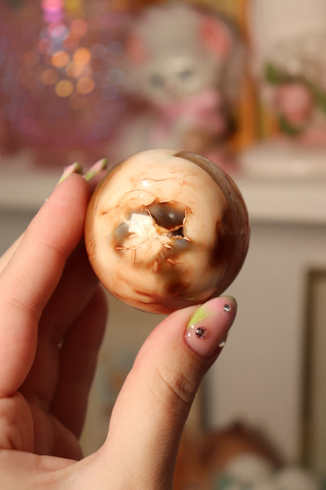 Toasty Carnelian Sphere