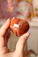Load image into Gallery viewer, “Rainbow” Carnelian Heart