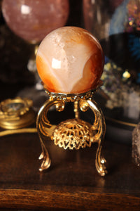 Quartzy Carnelian Sphere