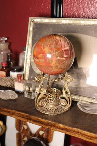 Large Petrified Wood Sphere