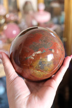Load image into Gallery viewer, XL Colorful Banded Sea Jasper Planet