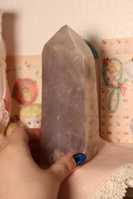 Load image into Gallery viewer, Large Lavender-Blue Rose Quartz Tower