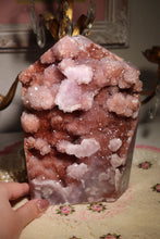 Load image into Gallery viewer, XXL Semi-Polished Saturated Pink Amethyst Tower