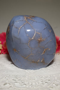 Dragon Egg Blue Chalcedony Freeform