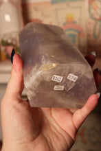 Load image into Gallery viewer, Large Lavender-Blue Rose Quartz Tower