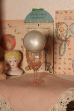Load image into Gallery viewer, Vintage Pink Etched Chalice Sphere Display