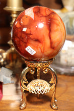 Load image into Gallery viewer, “Quartz Sandwich” Carnelian Sphere