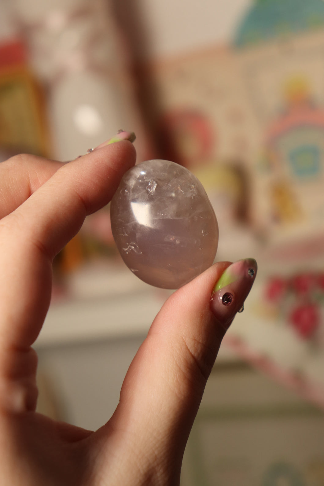 Dreamy STAR Rose Quartz Palmstones - You Choose!