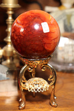 Load image into Gallery viewer, Carnelian Sphere with Druzy Cave