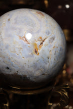 Load image into Gallery viewer, XL Sky Blue Sea Jasper Sphere