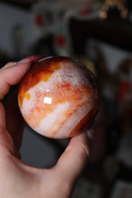 Load image into Gallery viewer, Peachy Carnelian x Quartz Sphere