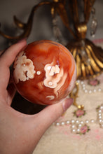 Load image into Gallery viewer, Large Peachy Carnelian Sphere with Quartz