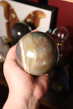 Load image into Gallery viewer, Unique Mossy Sea Jasper Sphere with Purple