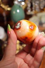 Load image into Gallery viewer, Carnelian x Orca Palmstone with Quartz