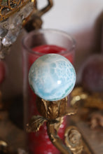 Load image into Gallery viewer, “Blue Lagoon” Larimar Sphere