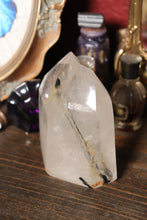 Load image into Gallery viewer, Protective Black Tourmaline in Quartz Tower
