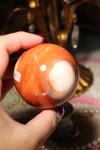 Load image into Gallery viewer, Unique Toasty Orca x Carnelian Sphere