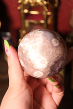 Load image into Gallery viewer, Angelic Pink &amp; Purple Amethyst x Flower Agate Sphere