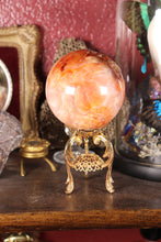 Load image into Gallery viewer, Peachy Carnelian Sphere with Natural Cave