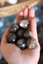 Load image into Gallery viewer, (1) Flashy Black Moonstone Pebble