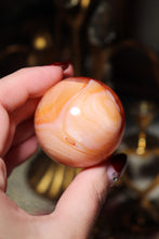 Load image into Gallery viewer, Peach Yogurt Carnelian Sphere