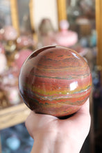 Load image into Gallery viewer, XL Colorful Banded Sea Jasper Planet