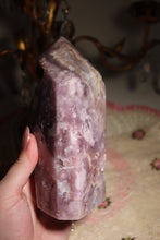 Load image into Gallery viewer, Juicy Lavender Semi-Polished Pink Amethyst Tower