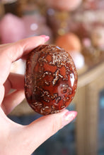 Load image into Gallery viewer, Large Mossy Carnelian Palmstone