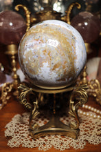 Load image into Gallery viewer, XL Sky Blue Sea Jasper Sphere