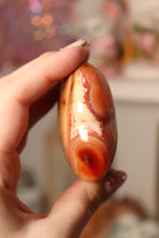 Load image into Gallery viewer, Unique Banded Carnelian Heart with Quartz